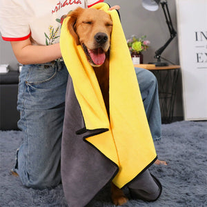 Super Absorbent Quick Drying Pet Bath Towel For Grooming