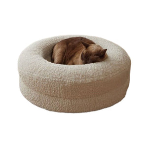 Why Your Feline Friend Deserves the Best: The Household Solid Color Leisure Pet Round Bed